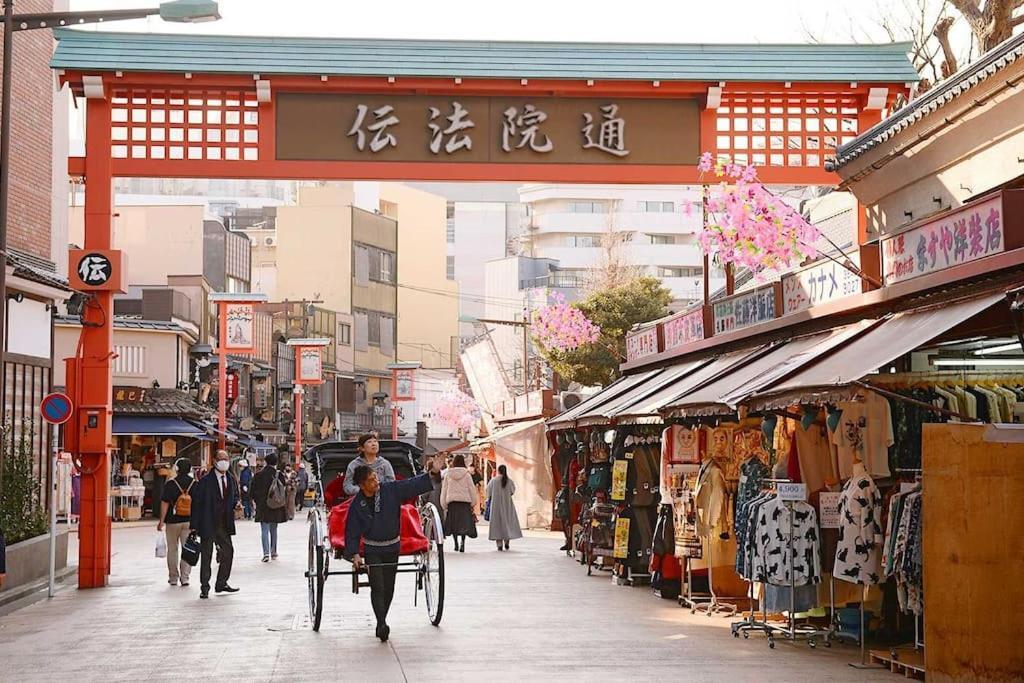 403 Oshiage Sta 3Mins Walk! Wi-Fi & Elevator 4Pax Appartement Tokio Buitenkant foto