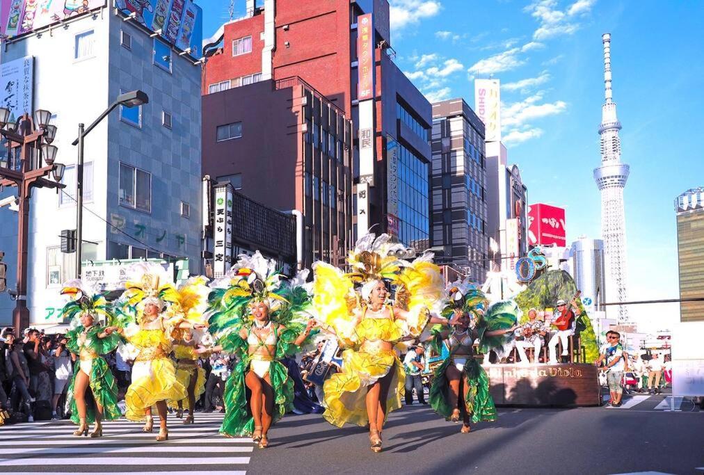 403 Oshiage Sta 3Mins Walk! Wi-Fi & Elevator 4Pax Appartement Tokio Buitenkant foto