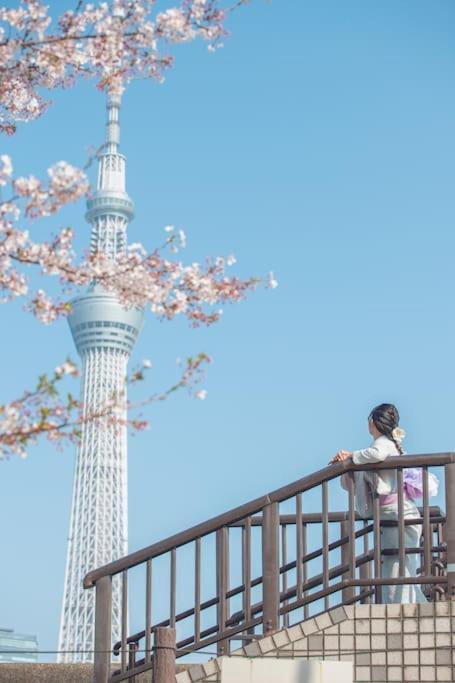 403 Oshiage Sta 3Mins Walk! Wi-Fi & Elevator 4Pax Appartement Tokio Buitenkant foto
